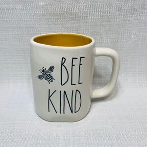 New Rae Dunn “BEE KIND” Yellow Inside Mug